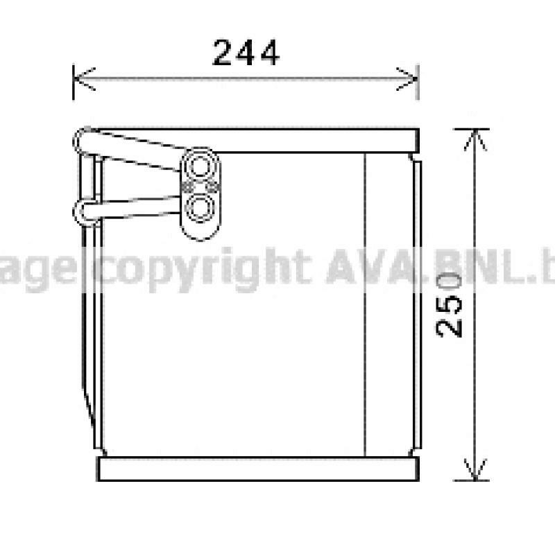 AVA QUALITY COOLING Evaporator, air conditioning