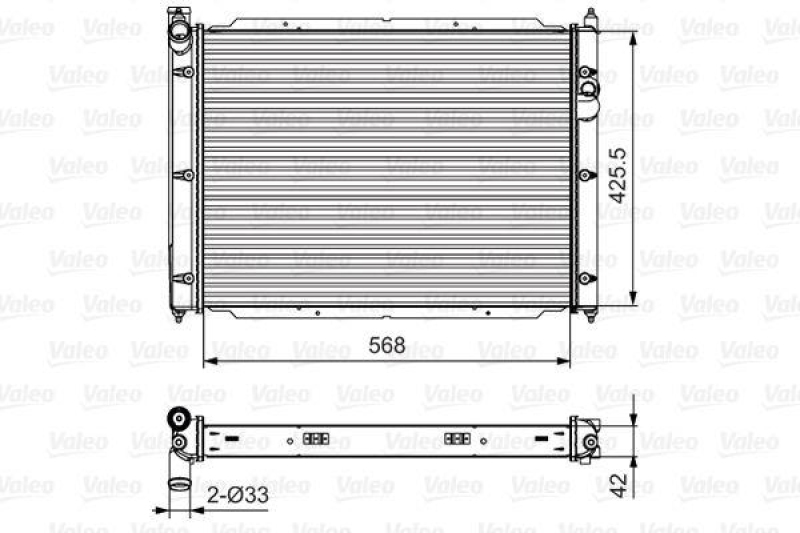 VALEO Radiator, engine cooling