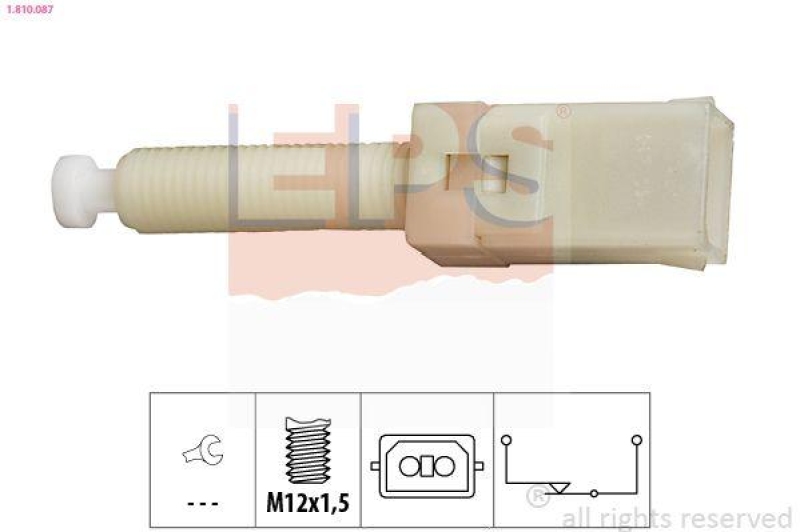 EPS Bremslichtschalter Made in Italy - OE Equivalent