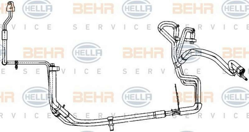 HELLA High-/Low Pressure Line, air conditioning BEHR HELLA SERVICE *** PREMIU...