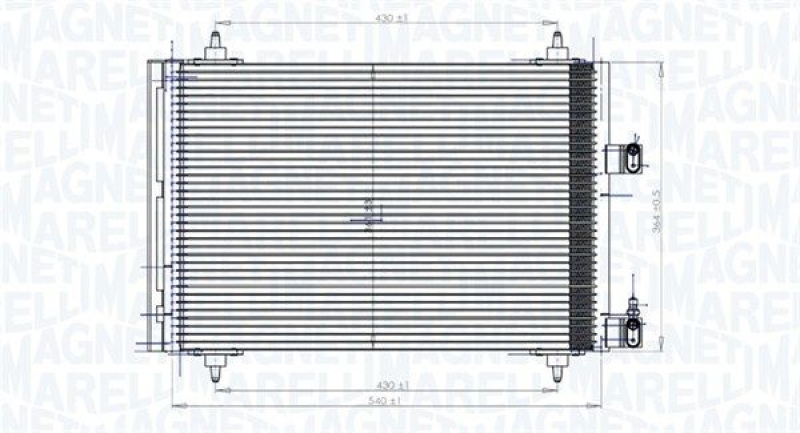 MAGNETI MARELLI Condenser, air conditioning