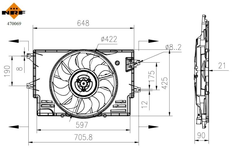 NRF Fan, engine cooling