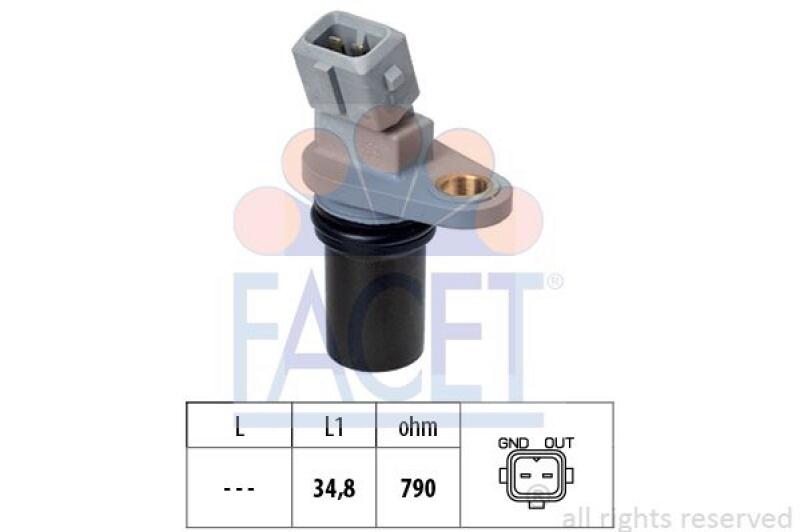 FACET Sensor, Drehzahl Made in Italy - OE Equivalent