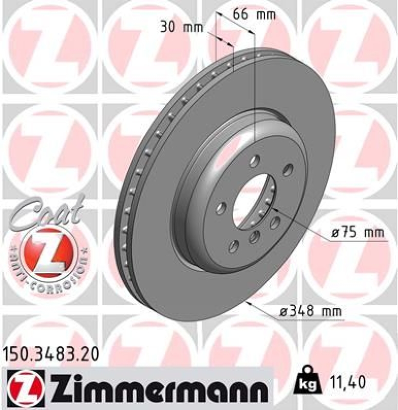 Zimmermann Sport Bremsscheiben + Zimmermann Bremsbeläge