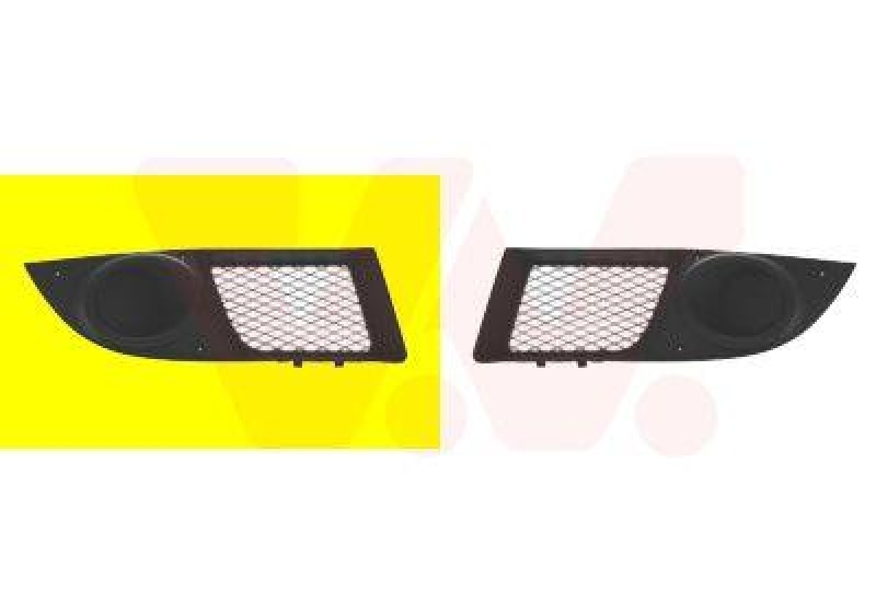 VAN WEZEL Ventilation Grille, bumper ** Equipart **