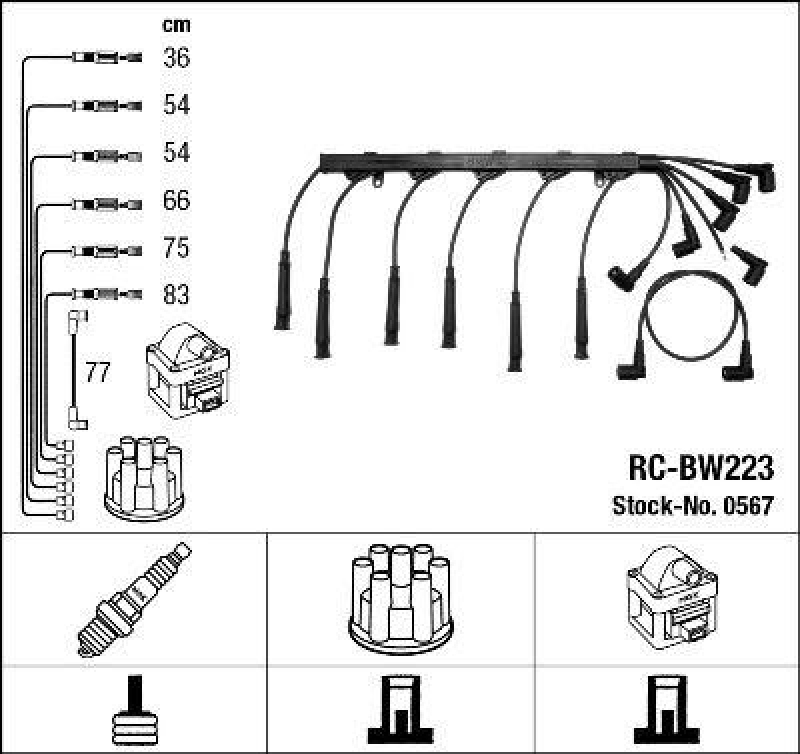 NGK Ignition Cable Kit