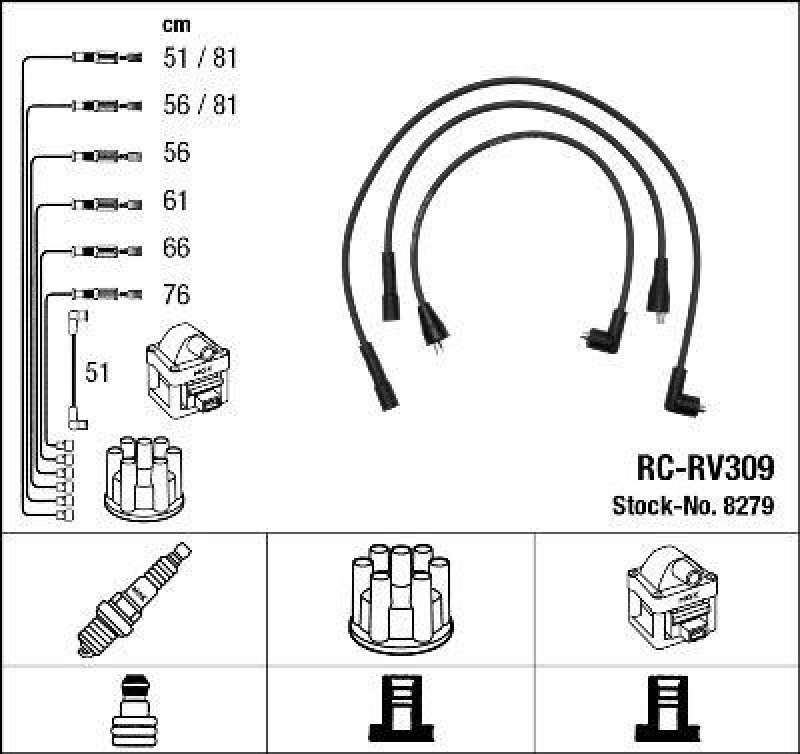 NGK Ignition Cable Kit
