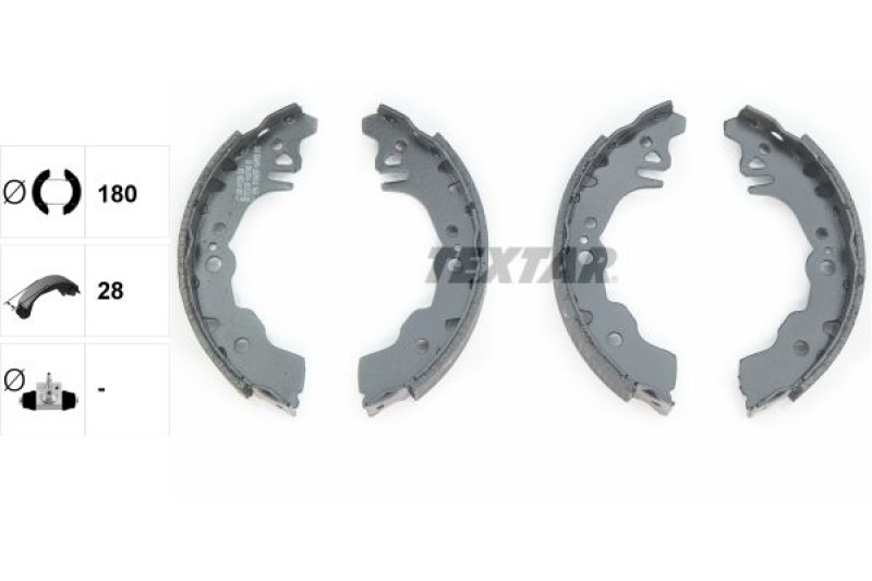 TEXTAR Bremsbackensatz 91067900
