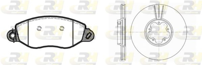 ROADHOUSE Bremsensatz, Scheibenbremse Dual Kit