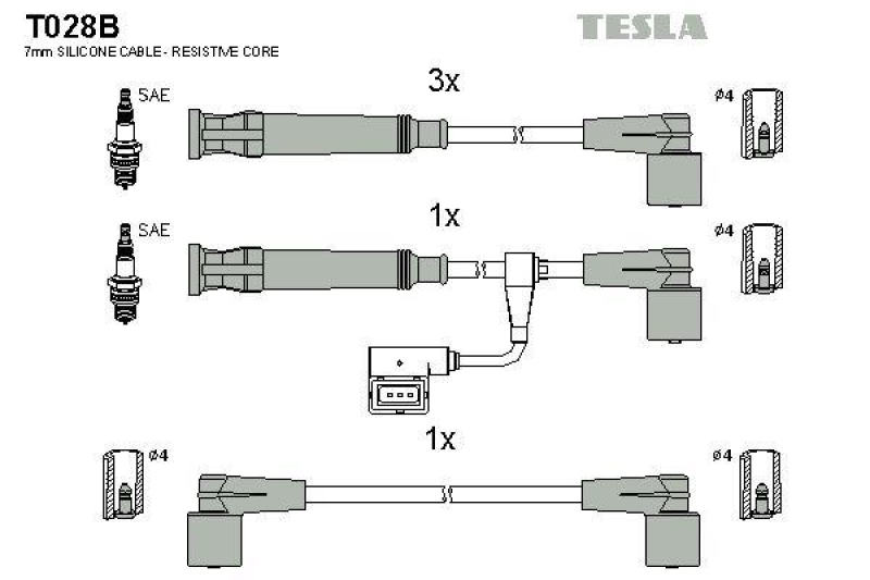 TESLA Ignition Cable Kit