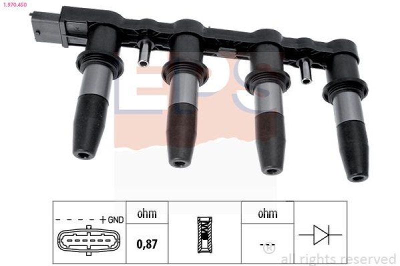 EPS Zündspule Made in Italy - OE Equivalent