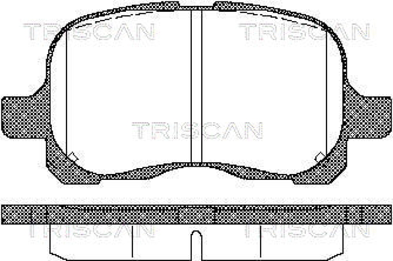 TRISCAN Bremsbelagsatz, Scheibenbremse
