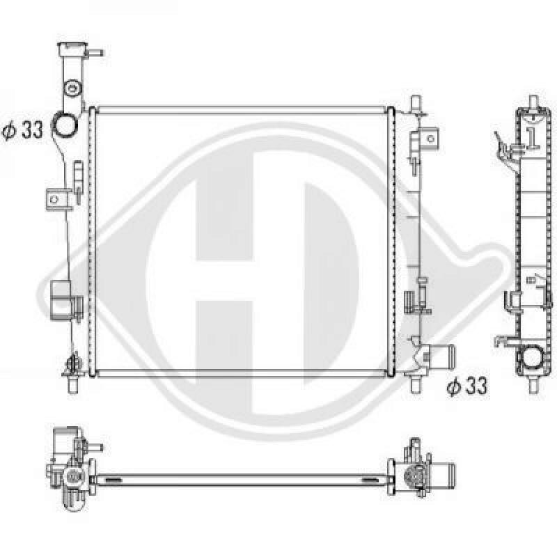 DIEDERICHS Radiator, engine cooling DIEDERICHS Climate