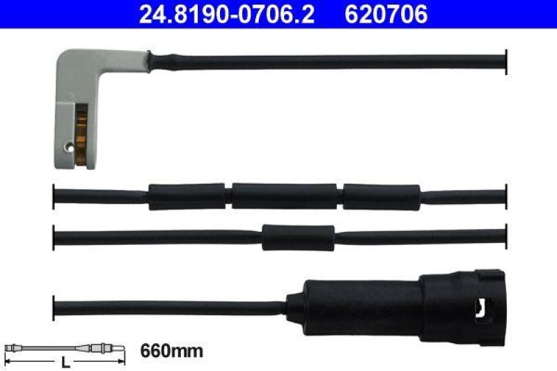 ATE Warning Contact, brake pad wear