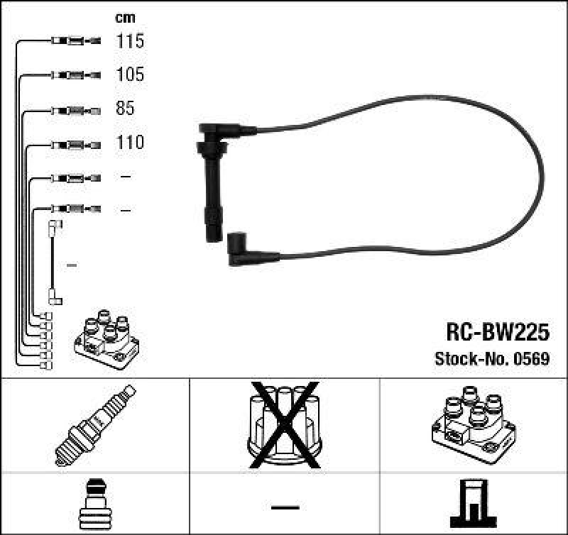 NGK Ignition Cable Kit