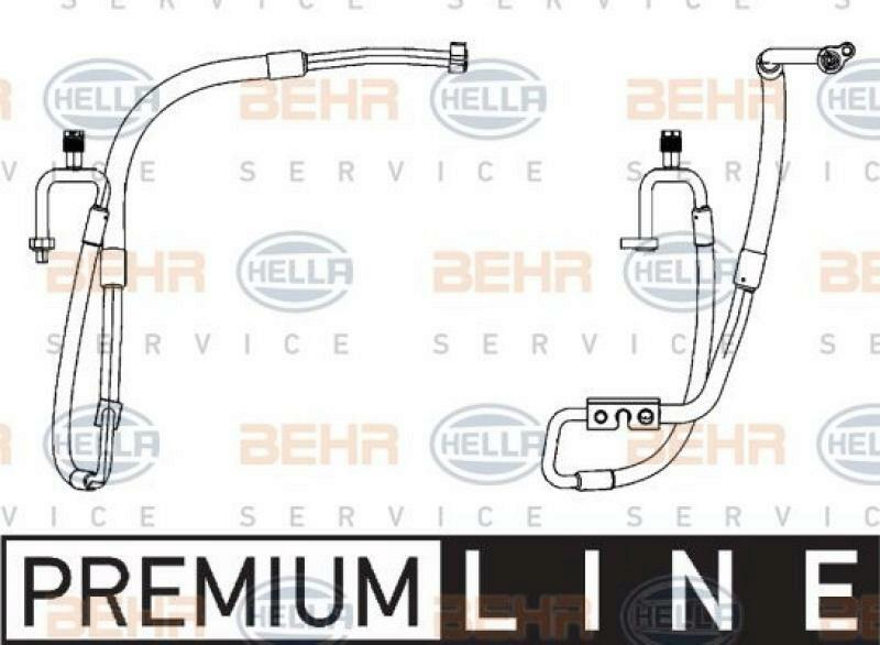 HELLA Hochdruck-/Niederdruckleitung, Klimaanlage BEHR HELLA SERVICE *** PREMIUM LINE ***