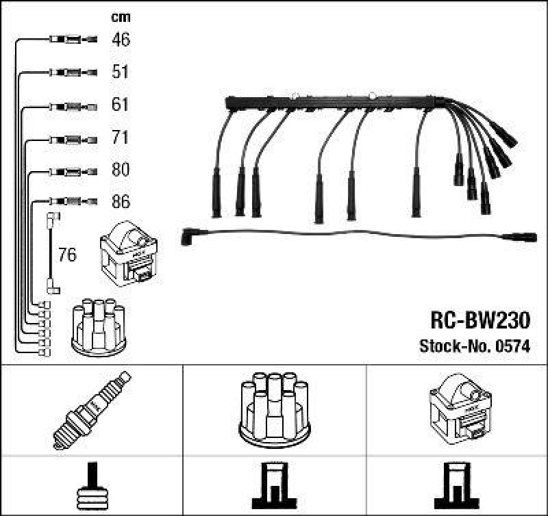 NGK Ignition Cable Kit