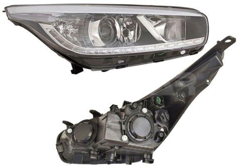 1x Alkar Hauptscheinwerfer LED H7 Rechts passend f&uuml;r KIA Ceed BJ bis 10/2014 1.6 2764995