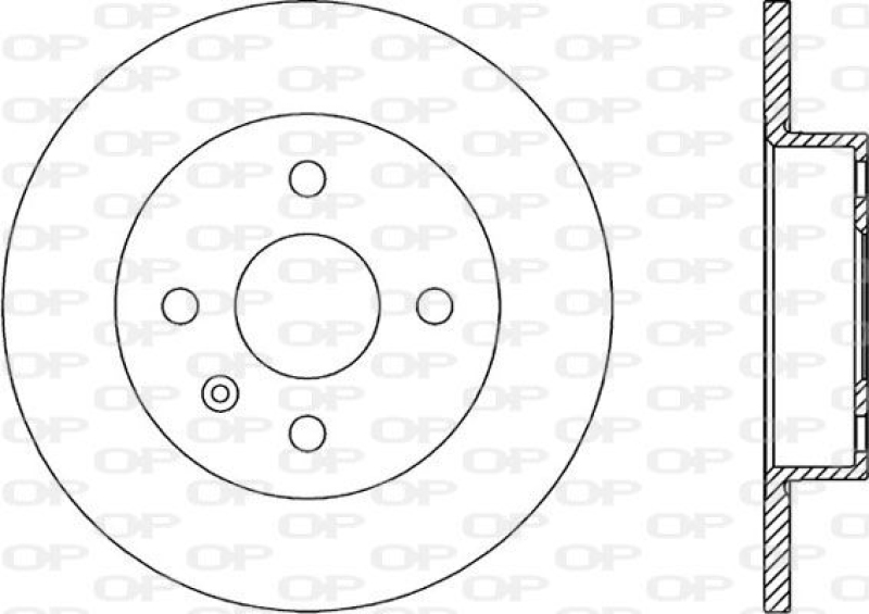 2x OPEN PARTS Bremsscheibe