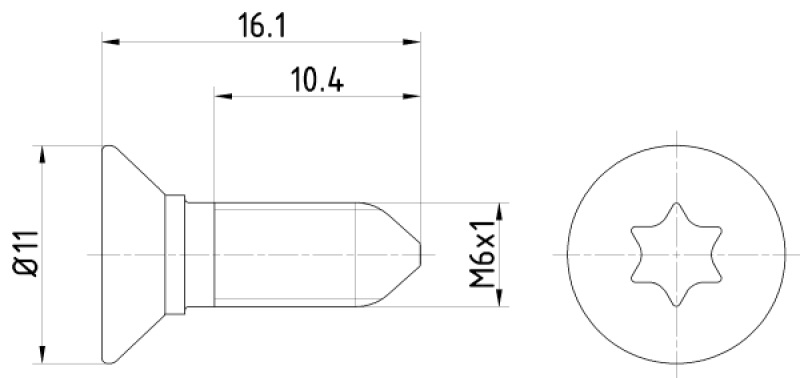 HELLA PAGID Schraube, Bremsscheibe