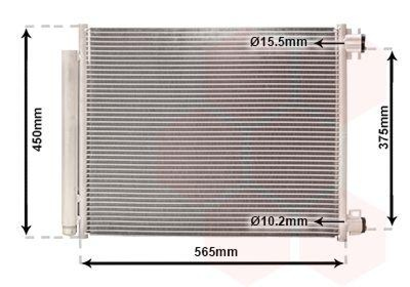 VAN WEZEL Kondensator, Klimaanlage 43015703