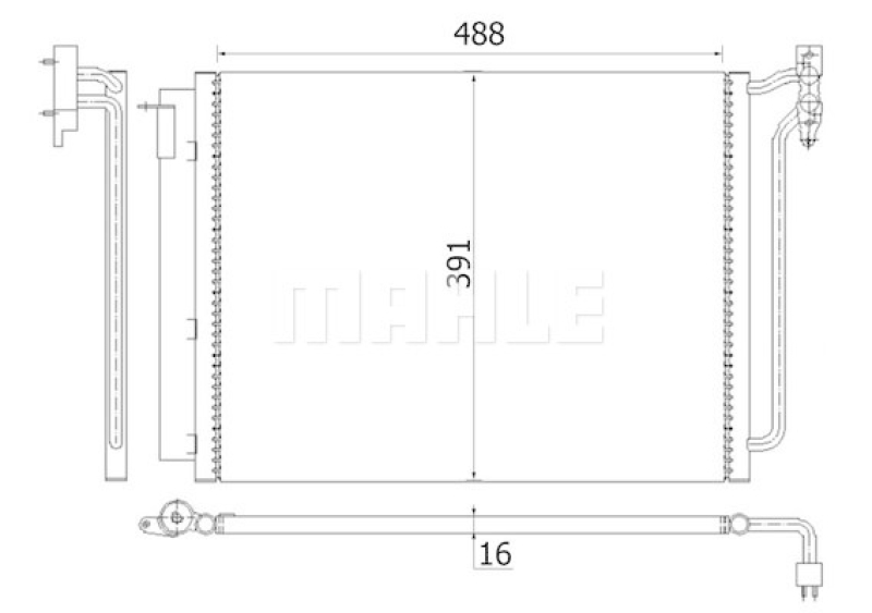 MAHLE Kondensator, Klimaanlage BEHR