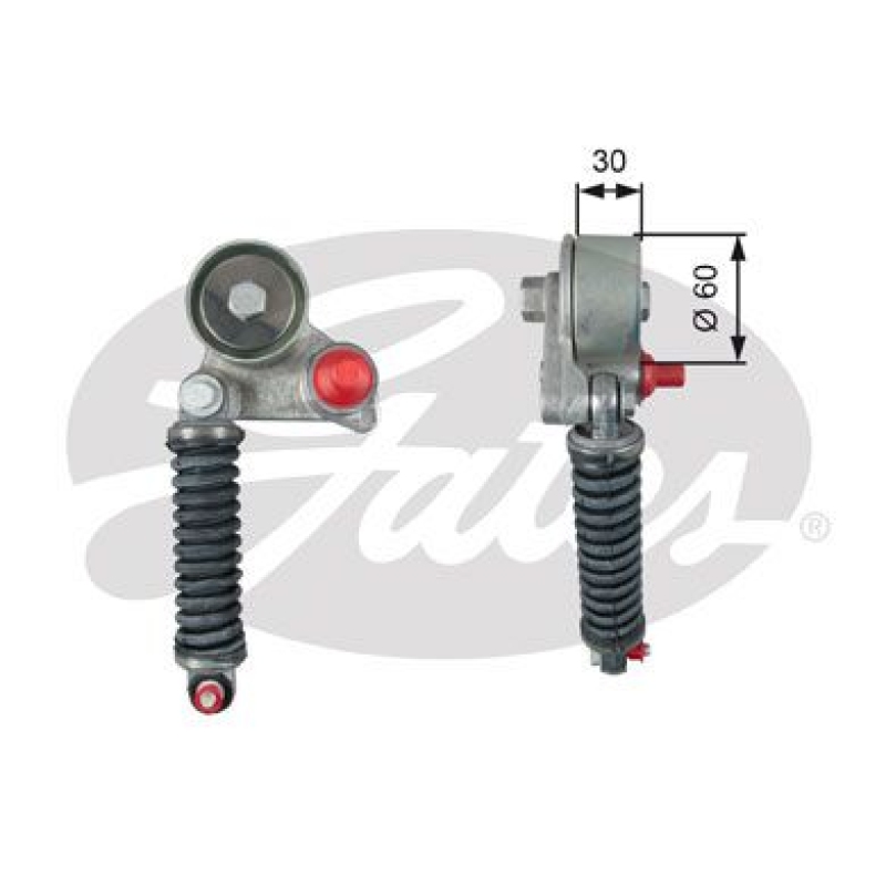 GATES Belt Tensioner, V-ribbed belt DriveAlign®