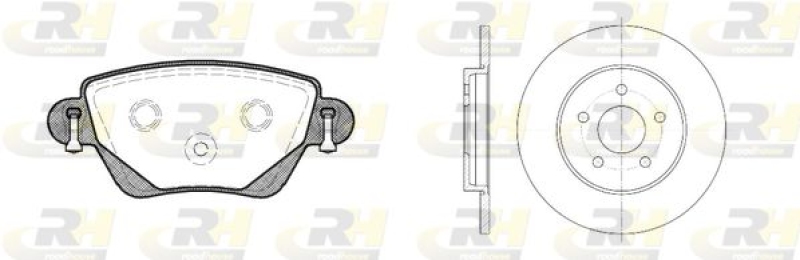 ROADHOUSE Bremsensatz, Scheibenbremse Dual Kit