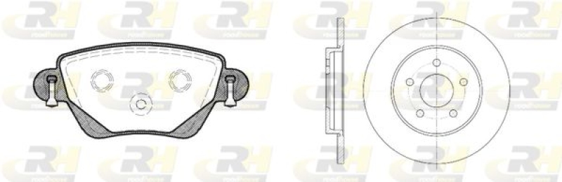 ROADHOUSE Brake Set, disc brake Dual Kit