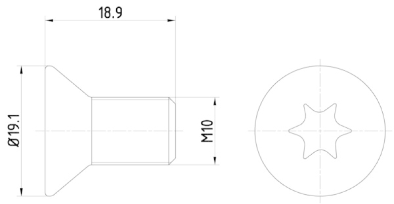 HELLA PAGID Schraube, Bremsscheibe