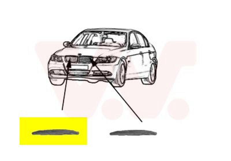 VAN WEZEL Trim/Protective Strip Set, bumper