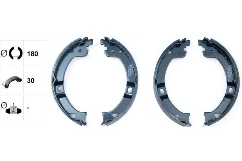 TEXTAR Brake Shoe Set, parking brake