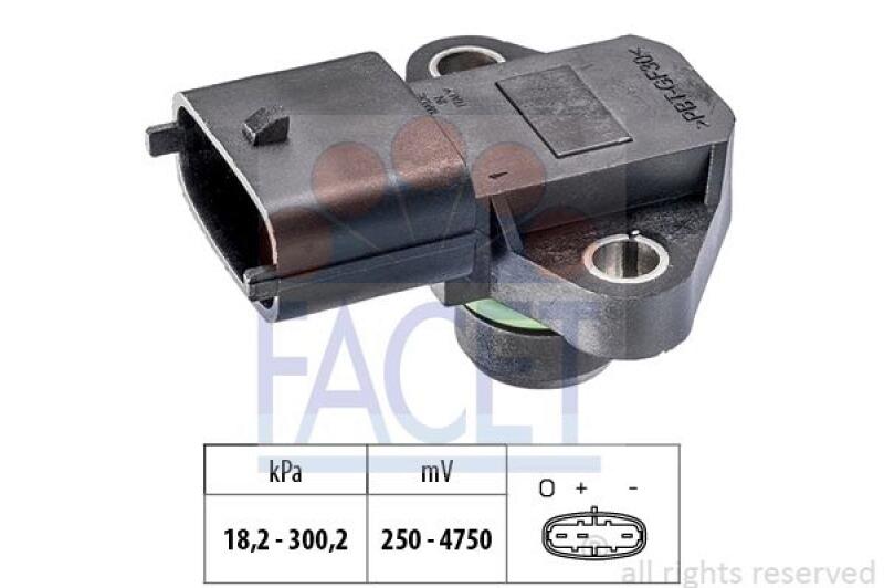 FACET Air Pressure Sensor, height adaptation Made in Italy - OE Equivalent