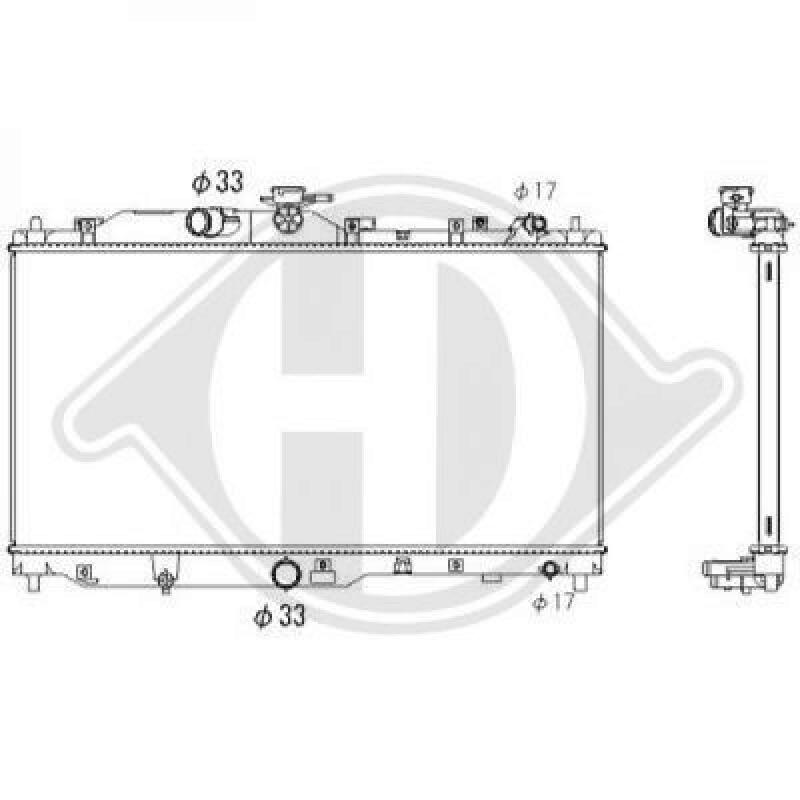 DIEDERICHS Radiator, engine cooling DIEDERICHS Climate