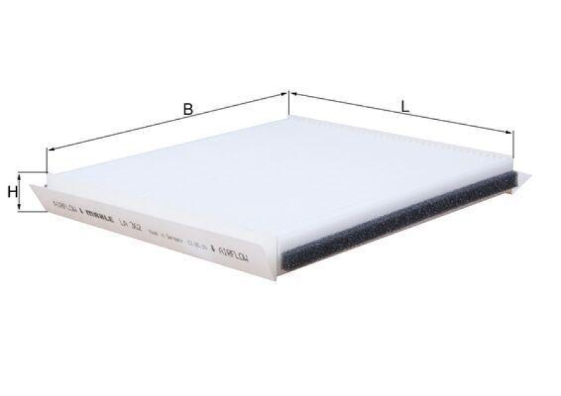 MAHLE Filter, Innenraumluft LA 362