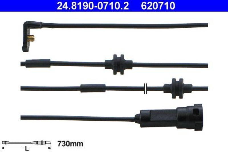 ATE Warning Contact, brake pad wear