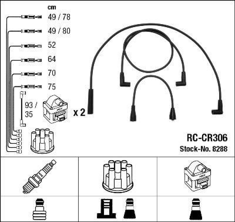 NGK Ignition Cable Kit