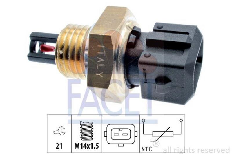 FACET Sensor, Ansauglufttemperatur Made in Italy - OE Equivalent