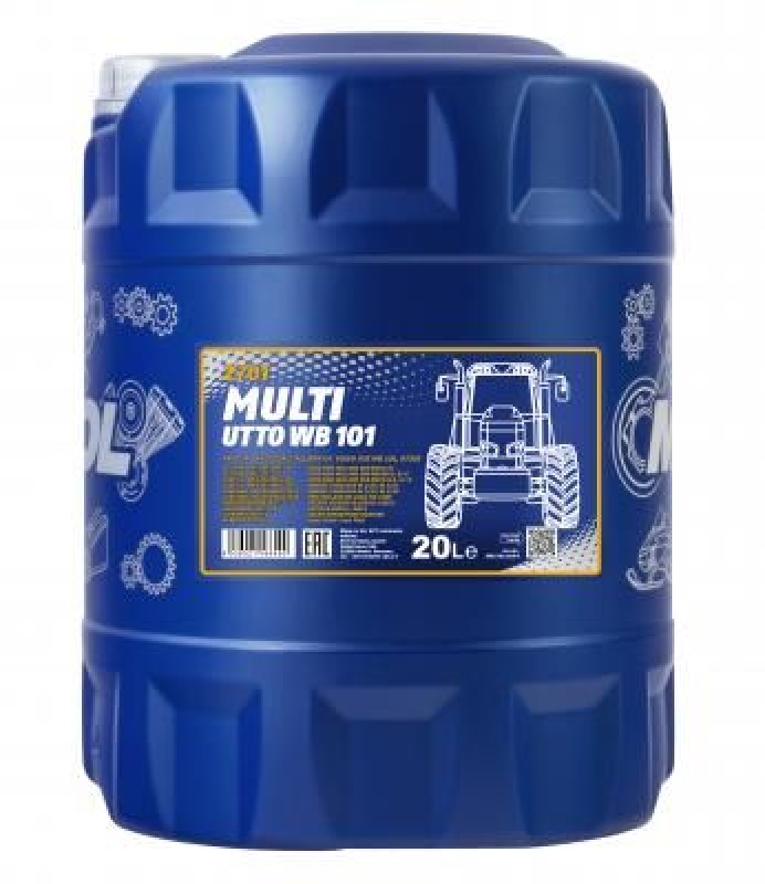 20L Mannol Getriebeöl Hydrauliköl Multi UTTO WB 101