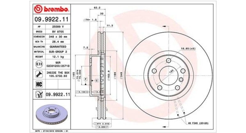 2x MAGNETI MARELLI Bremsscheibe