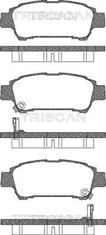 TRISCAN Bremsbelagsatz, Scheibenbremse