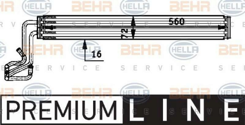 HELLA Oil Cooler, steering system BEHR HELLA SERVICE *** PREMIUM LINE ***