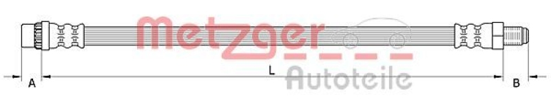 METZGER Bremsschlauch 4110991