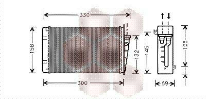 VAN WEZEL Wärmetauscher, Innenraumheizung