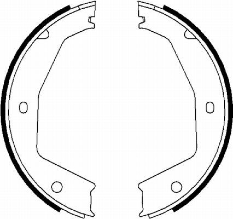 TEXTAR Brake Shoe Set, parking brake