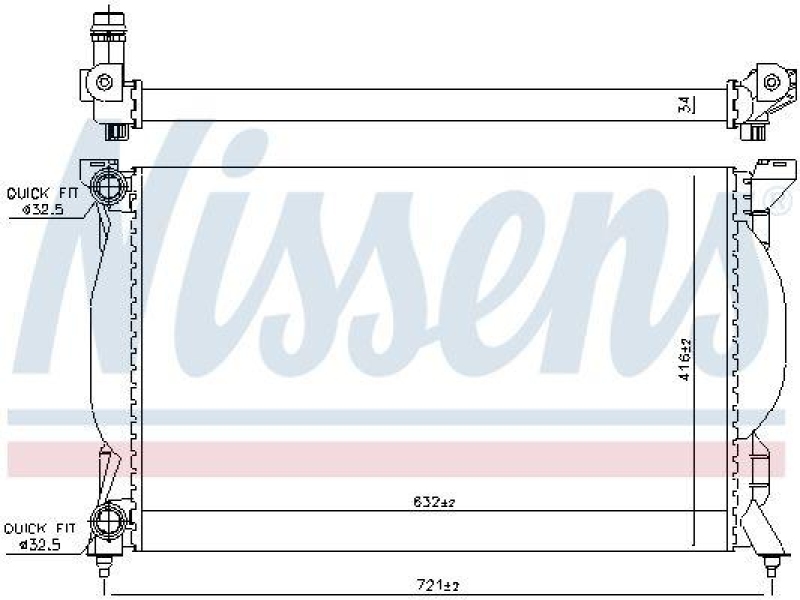 NISSENS Radiator, engine cooling