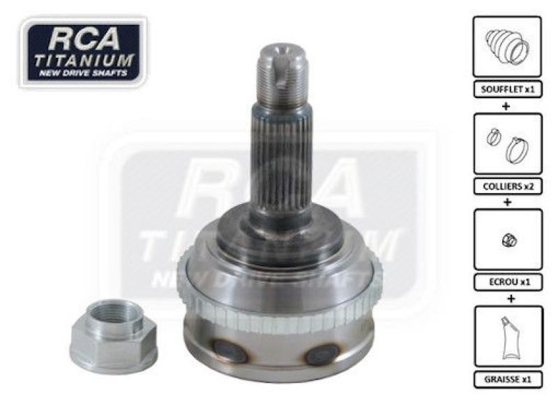 RCA FRANCE Joint Kit, drive shaft NEW CV JOINT