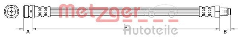 METZGER Bremsschlauch 4110992