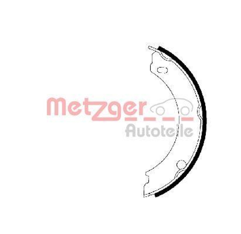 METZGER Brake Shoe Set, parking brake