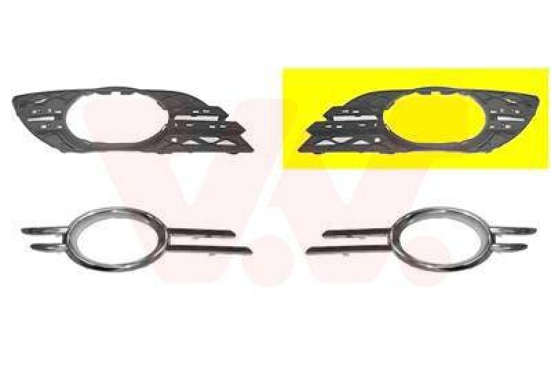 VAN WEZEL Ventilation Grille, bumper ** Equipart **